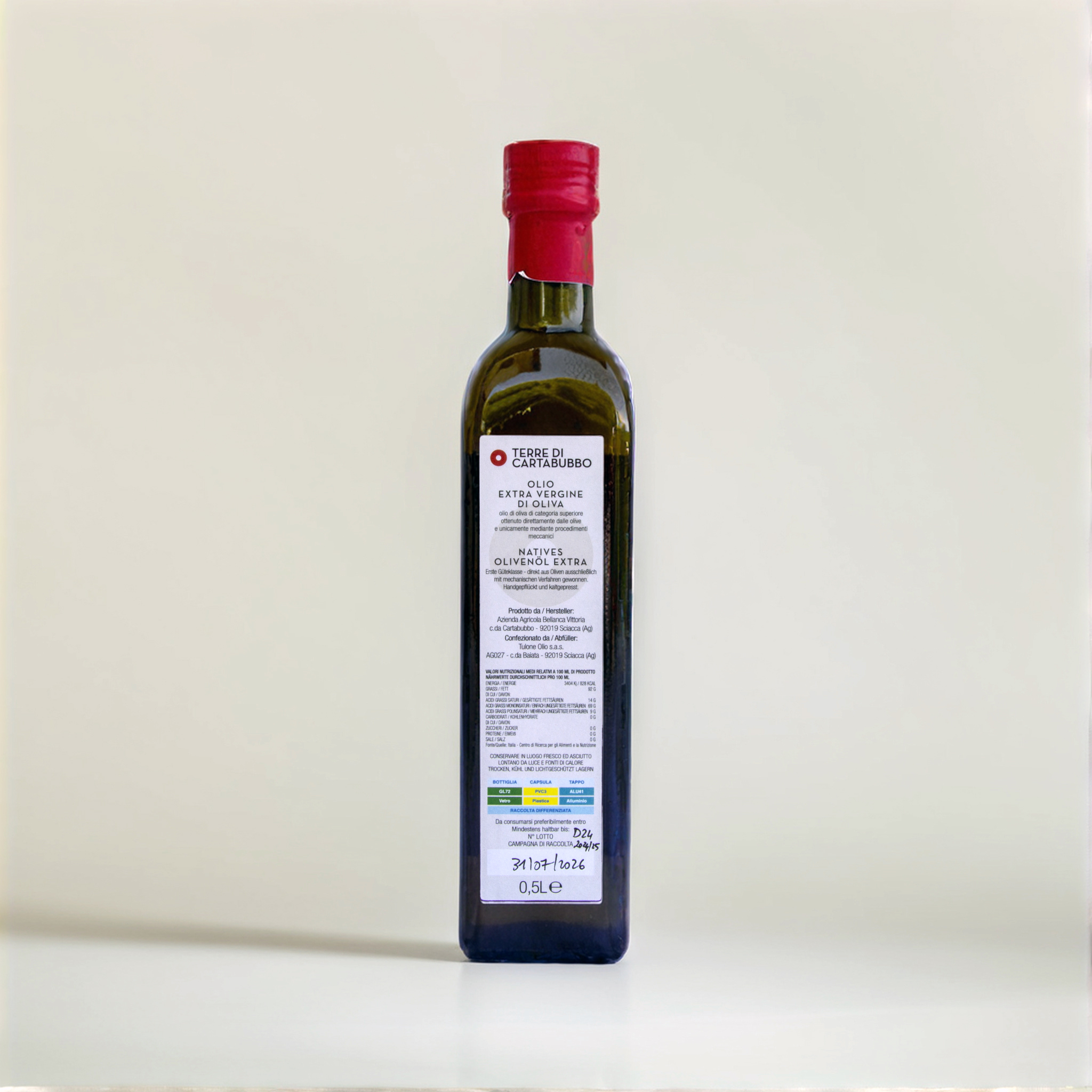 Olio EVO Blend Terre di Cartabubbo di Onirico Garden Sciacca