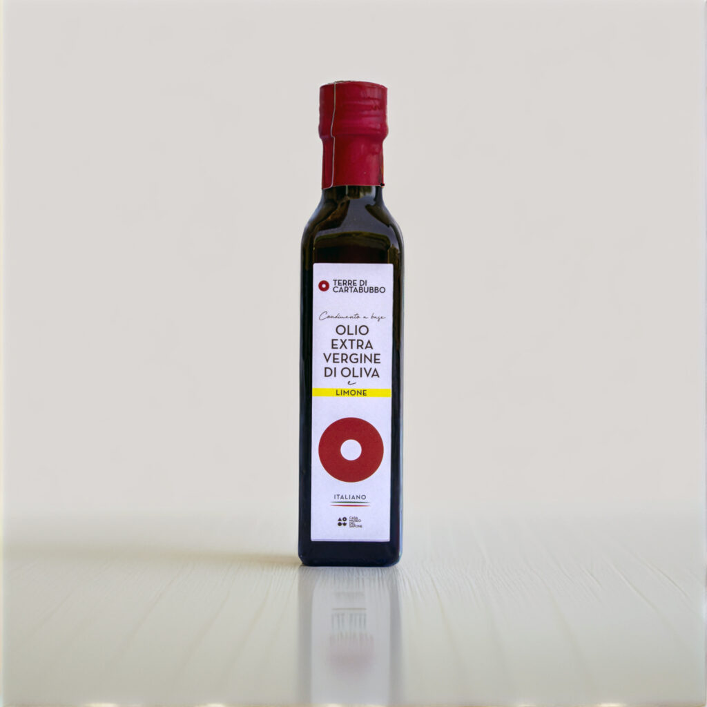 Olio aromatizzato al limone Terre di Cartabubbo