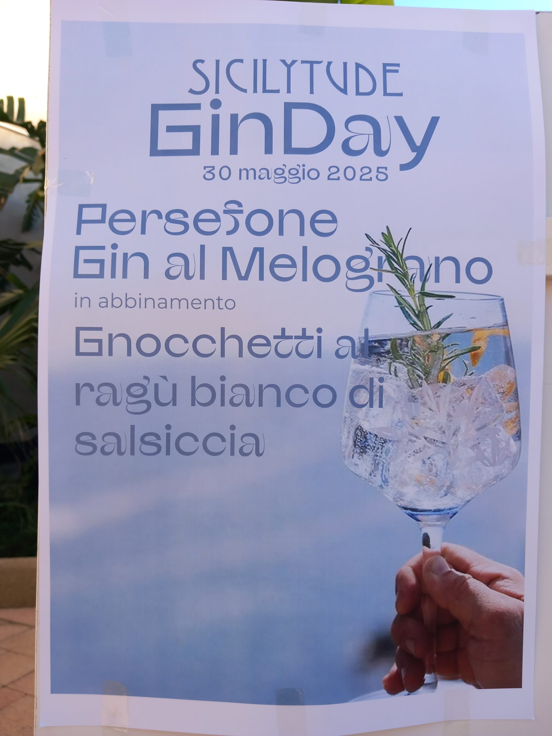 Locandina Persefone Gin al Sicilytude Gin Day di Ribera 2025