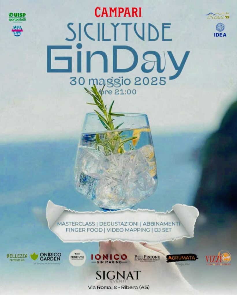Locandina Sicilytude Gin Day Ribera 2025 con Persefone Gin